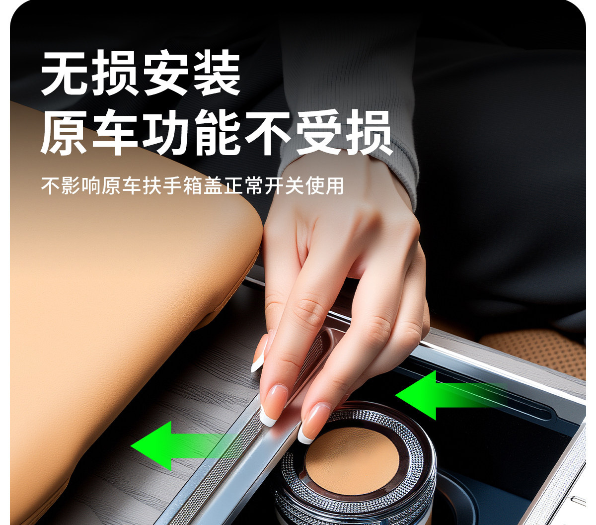 Leather-textured car ashtray, creative design with lid, multifunctional ceramic ashtray for car and home use, automatic smoke extinguishing