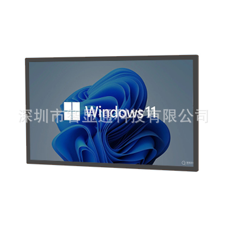 49寸黑色壁挂一体机电脑Windows系统智能远程分屏广告播放机