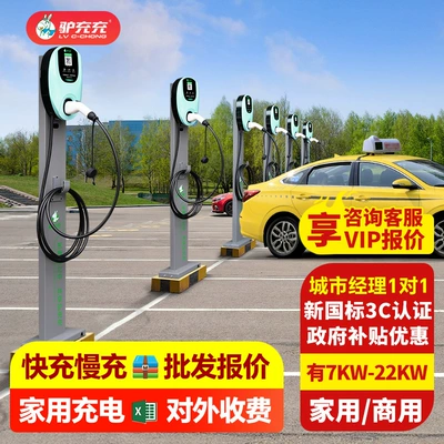 Luzhuchong New Energy Electric Vehicle Charging Station for Home Use 7Kw 3C Certified Ac Slow Charging Byd Scan Code