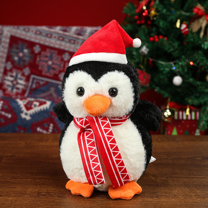 Bebés de Navidad pingüino muñeca juguete de peluche pingüino grande almohada suave regalo de cumpleaños de Navidad