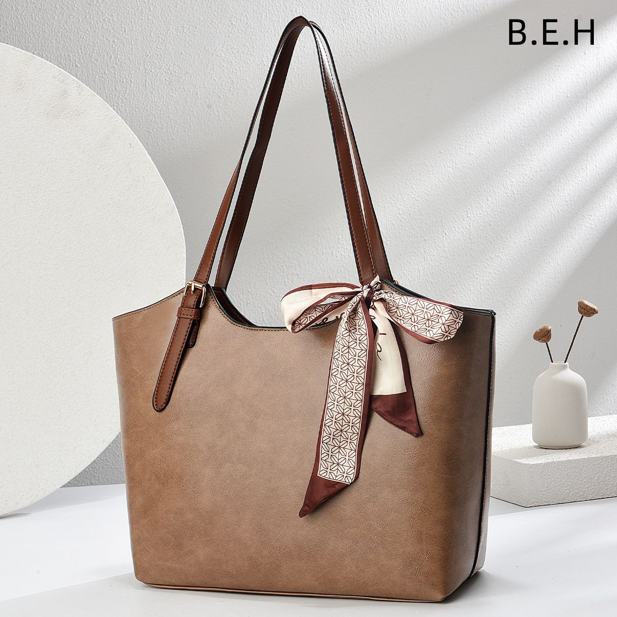 Bolso Tote de Hombro para Mujer de PU Cierre de Cremallera para Uso Diario image 5