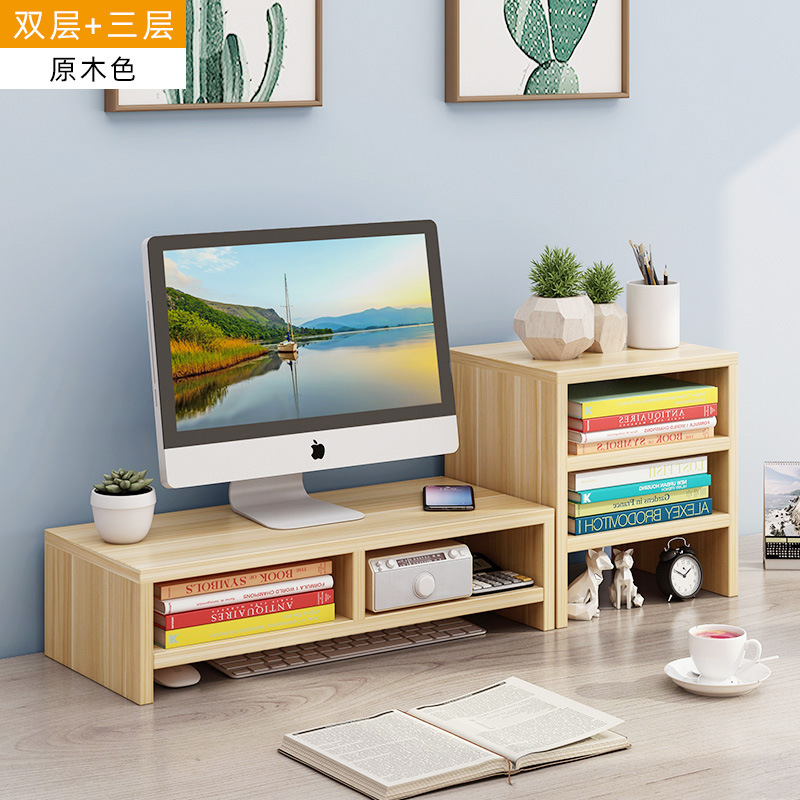 더블 레이어 + 3 레이어 캐비닛 목재 색상