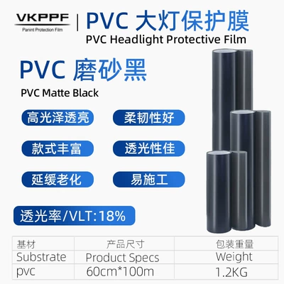 light surface color-changing transparent protective – Car headlight protective film - matte-black-60cm100m