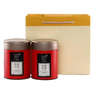 Longjing tea pot iron pot portable small size round Biluochun tinplate can 125g green tea black tea white tea Universal