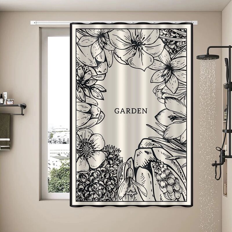 French-Style Light Luxury Bathroom Curtain Waterproof Small Window Toilet Kitchen No-Drill Track Privacy Blinds