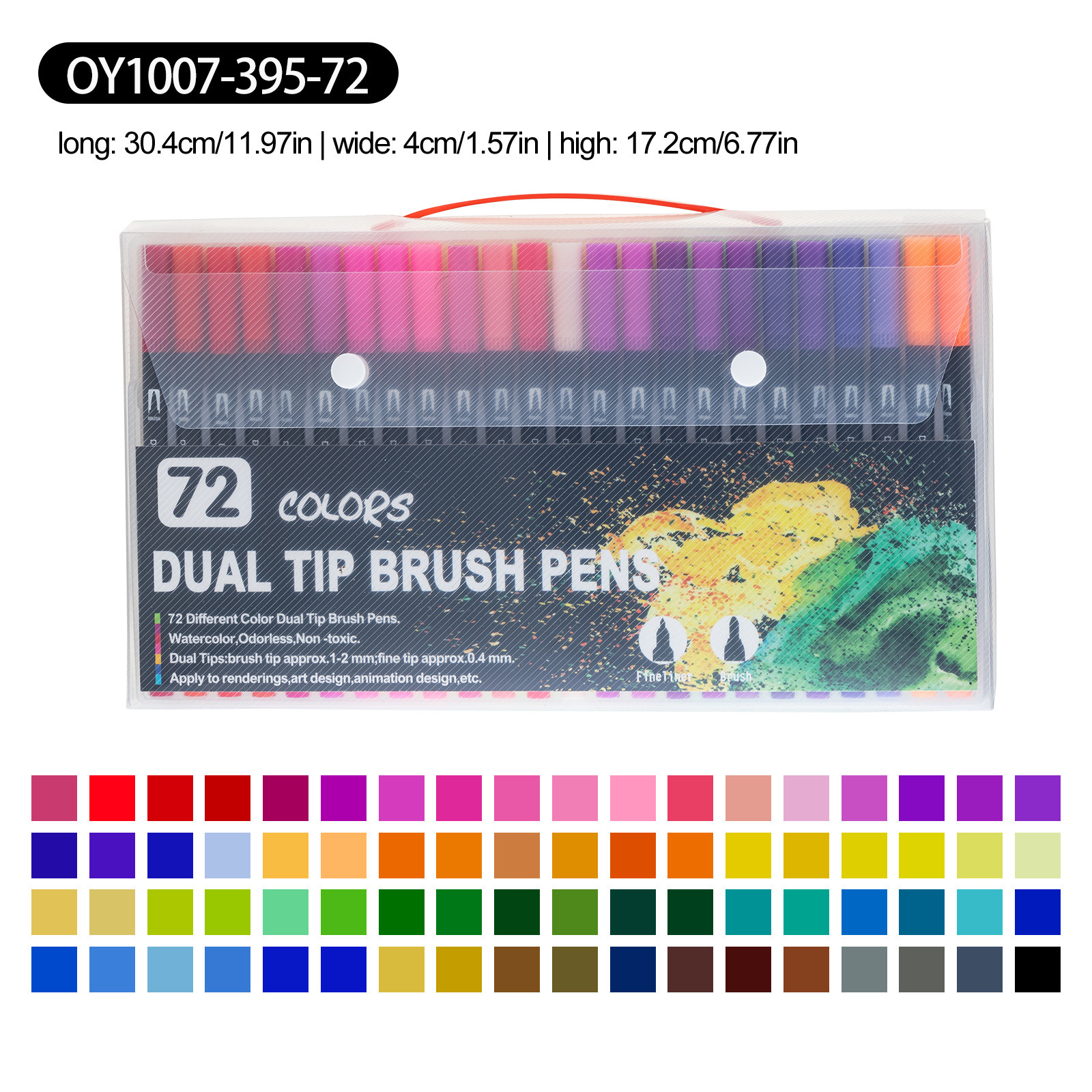 Juego de bolígrafos de acuarela de dos cabezas de Amazon, dibujos animados de graffiti para niños, marcadores de color lavables y manos sucias