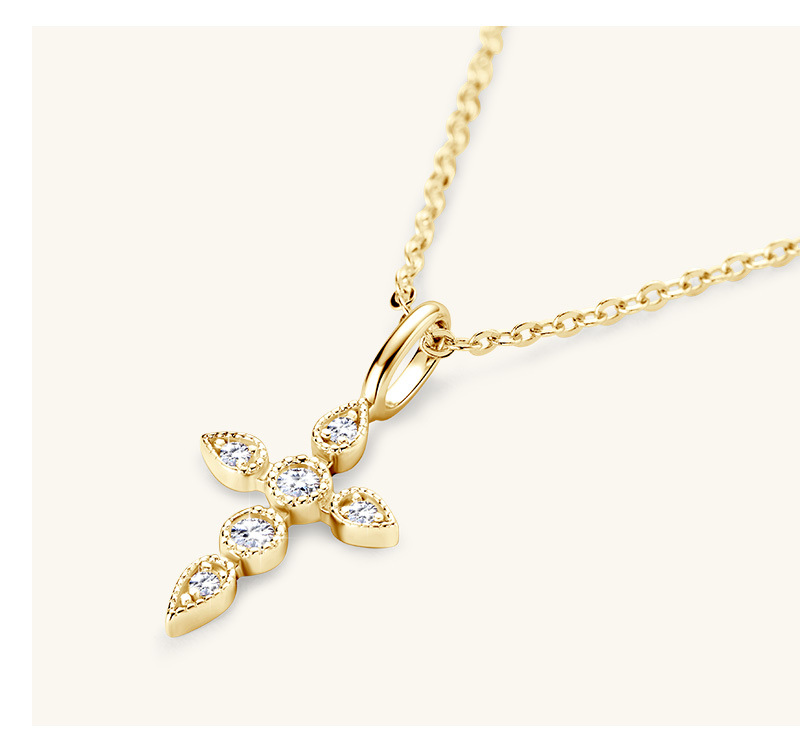 Moissanite Inlay Material Pendant Necklace Classification 925 Sterling Silver Moissanite Inlay Solid Color Pendant Necklace