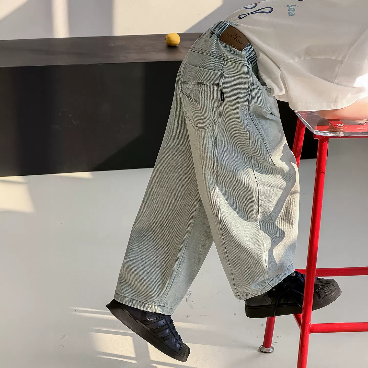 棉小铺男童牛仔裤春季韩版儿童裤子2026新款童装个性潮酷弯刀裤