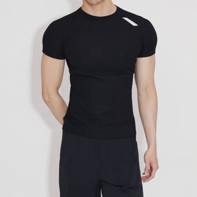 Short-Sleeved T-Shirt for Summer, New Style for Men, Versatile for Sports, Running, Exercise, Gym, Slim Fit, Elastic, Quick-Drying Short-Sleeved T-Shirt for Summer, New Style for Men, Versatile for Sports, Running, Exercise, Gym, Slim Fit, Elastic, Quick-Drying