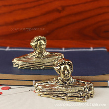 纯铜青年主席铜像长沙橘子洲头铜塑工艺品办公室家居桌面摆件