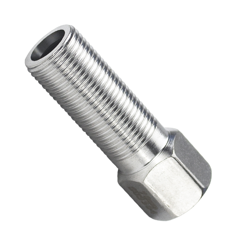 Acero inoxidable 304 conector de alambre interno y externo 4 puntos hexagonal directamente alargado dientes de tornillo grueso extensión de tubería de agua para accesorios de alambre