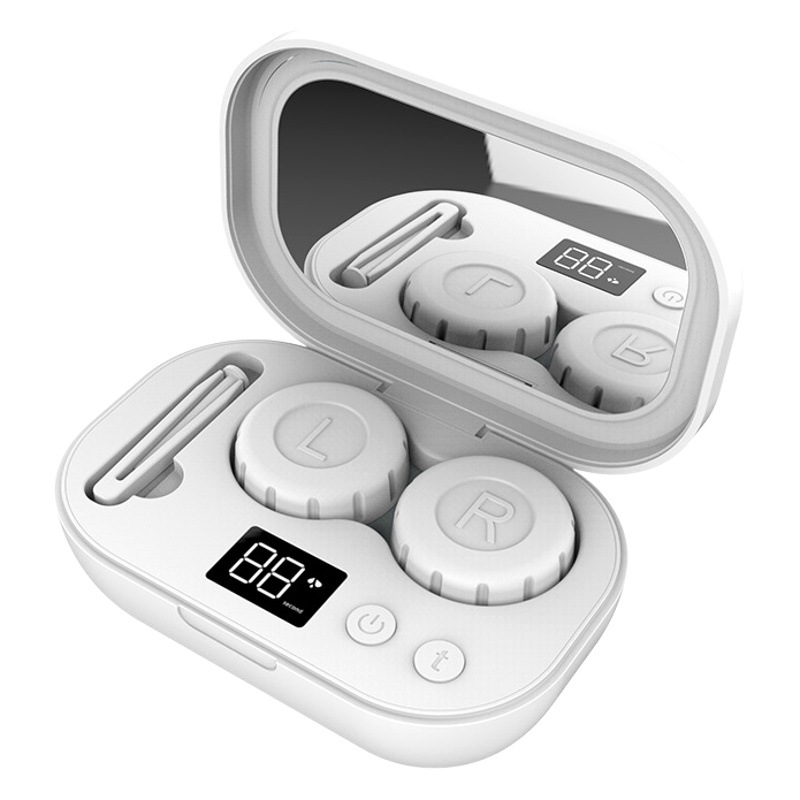 Belleza pupila caja portátil de limpieza automática esterilización pequeño instrumento de limpieza inteligente eléctrico limpiador de lentes de contacto