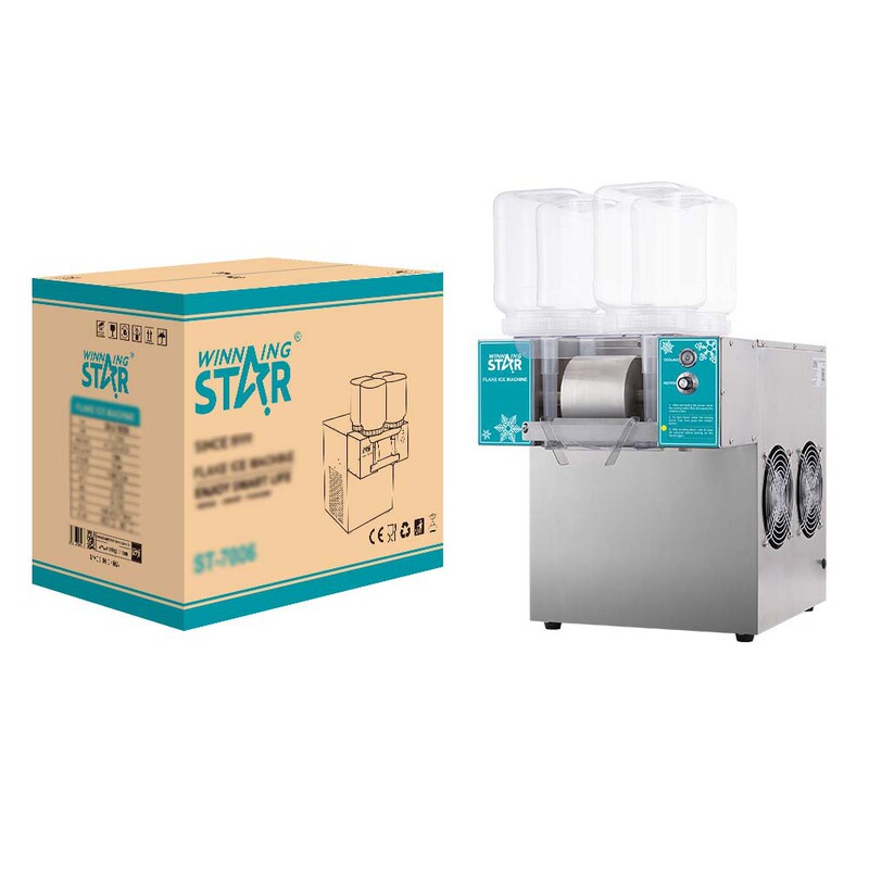 Winning Star Commercial Milk Snowflake Fluffy Ice Automatic Ice Machine Air-Cooled Four-Head Snowflake Machine