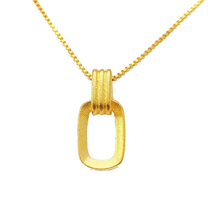 더블 링 버클 펜던트 (약 0.5g)