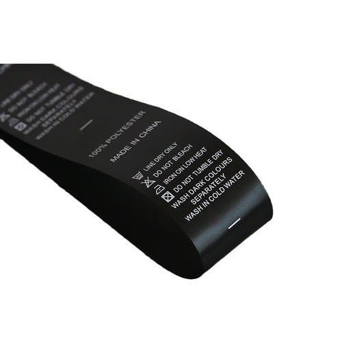 Watermark label composite printed size label clothing accessories screen printing flexible water label watermark label original factory