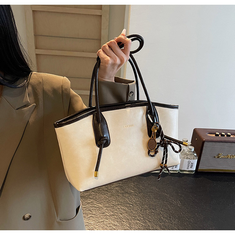 Borsa a tracolla semplice da donna, in PU, con texture retrò, casual, per pendolari, primavera ed estate, personalità europea e americana_voghion.com