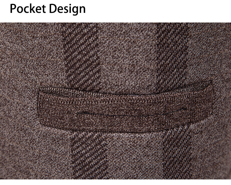 Herren Strickjacke Casual Einfarbig Gefüttert Winterpullover_voghion.com