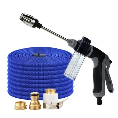 Zhongheng Car High-Pressure Car Wash Water High pressure car wash water gun - long-pole-gold-car-wash-water-gun-with-pot-upgraded-75m-telescopic-tube-before-water-filling-25m-metal-three-joints-20250660
