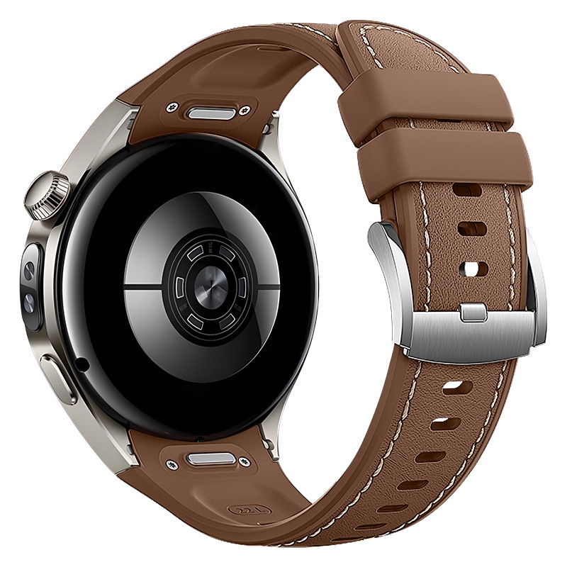 Huawei Watch5 ウォッチレザーシリコン複合ストラップに適しています。公式プレス式 watch5 ストラップと同じスタイルです。|undefined
