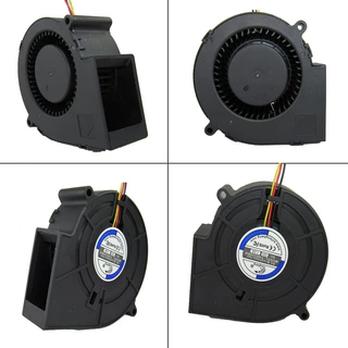 涡轮离心 滾珠軸承 9.7CM厘米 12V 光纤收发器 用 鼓風機9733