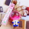 Cartoon acrylic keychain, oil for swimming, cute pendant, bag accessory