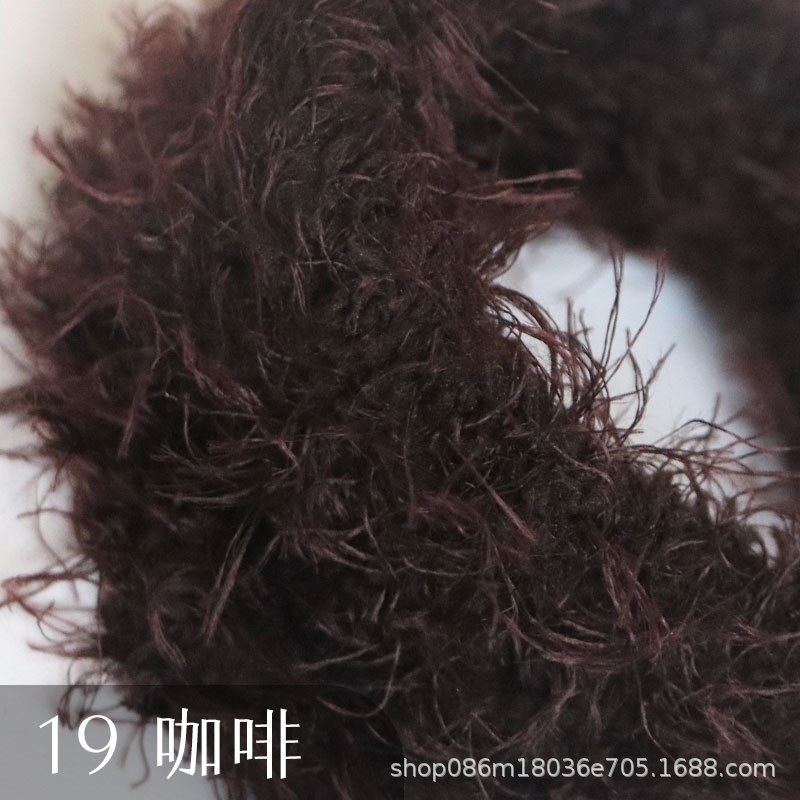 Suministro directo de fábrica 15mm de lana larga felpa trenzado palo súper grueso súper denso hecho a mano DIY pequeño perro de leche Raíz de pelo