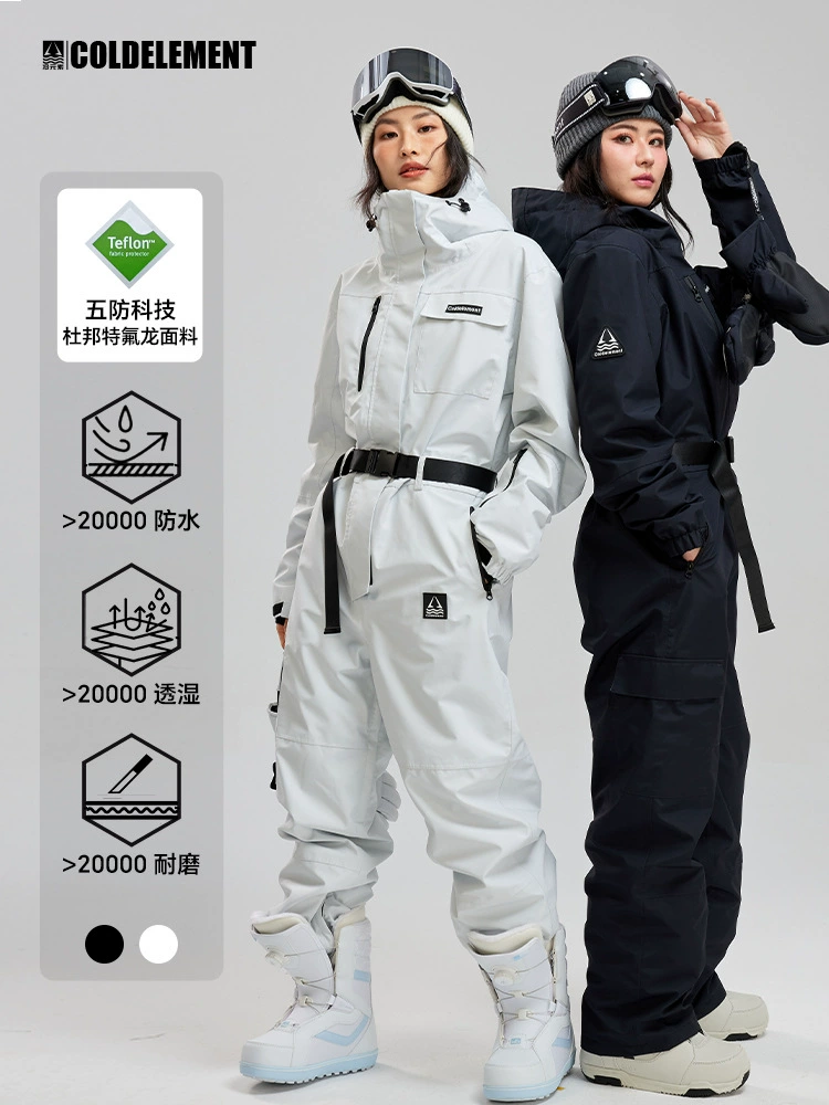 Ski overall ColdElement unisex waterproof insulated suit, 2 colors, sizes XS–XL