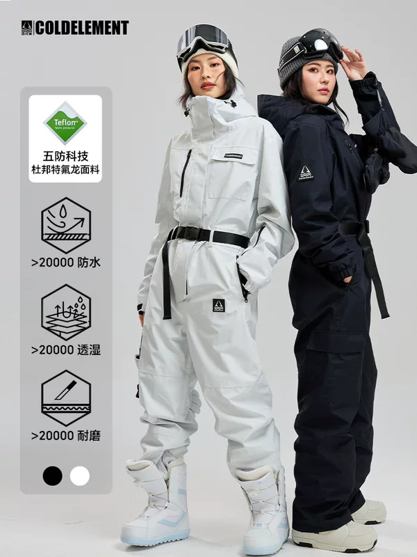Ski overall ColdElement unisex waterproof insulated suit, 2 colors, sizes XS–XL