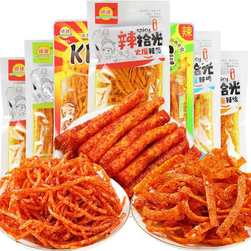 Dejian Kk Star Spicy Chua Tiao Extra Spicy Chua Hua Mala Devil Noodles Extra Spicy Chua Mein Jing Super Spicy Tiao