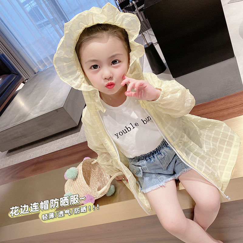 2021 lady girl Lace cap Sunscreen ventilation New products Chinese child skin air conditioner wholesale