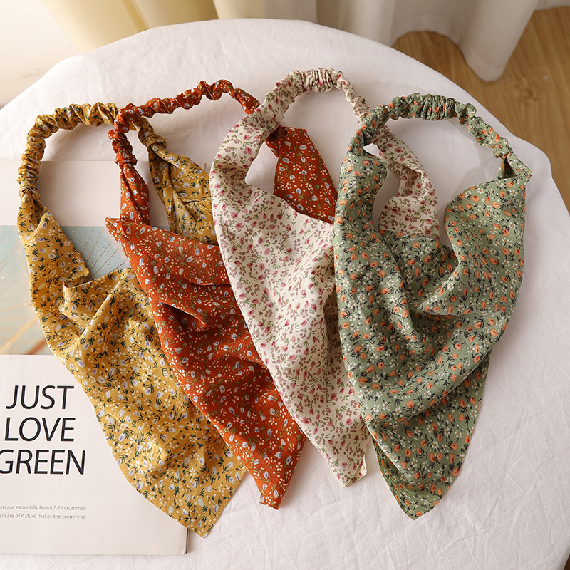 Fashion Style Fashion Flower Cloth Printing Hair Band 1 Piece