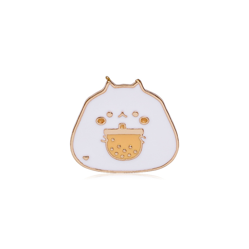 Broche en alliage transfrontalière, série animaux, chat mignon de dessin animé, badge en métal, accessoire de mode anime_voghion.com