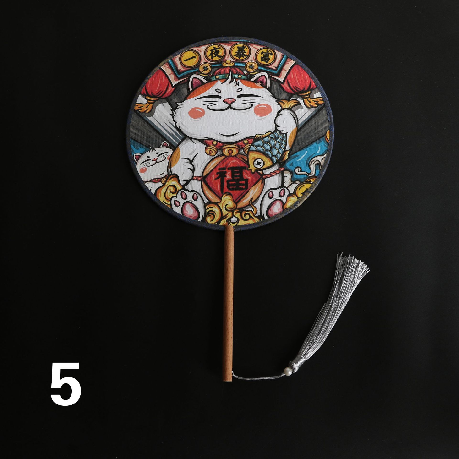 Entrega de una pieza dama de honor de moda Nacional mejor hombre ventilador danza foto paño de doble cara ventilador de la boda al por mayor ventilador de publicidad de dibujos animados