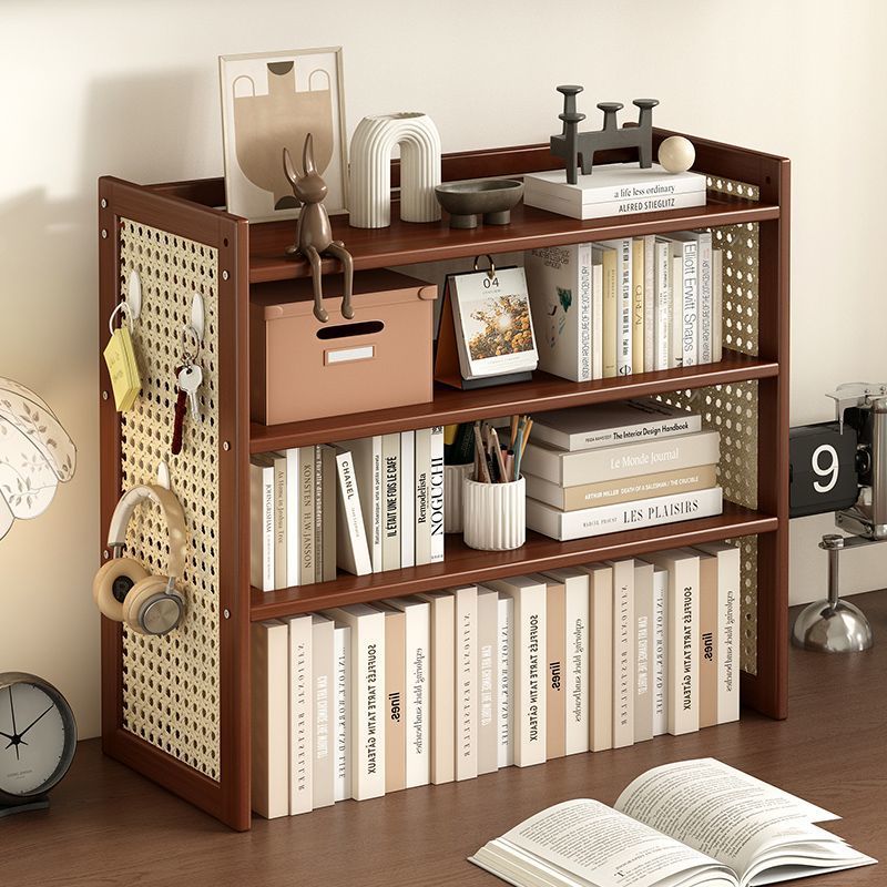 Desktop Storage Rack Multi-Layer Simple Storage Rack Bookshelf Hole Board Office Workstation Organization Antique Style Cup Rack