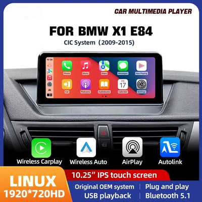 Suitable for BMW X1 E84 1 2009 - 2015 CIC 10.25'' car central control display large screen