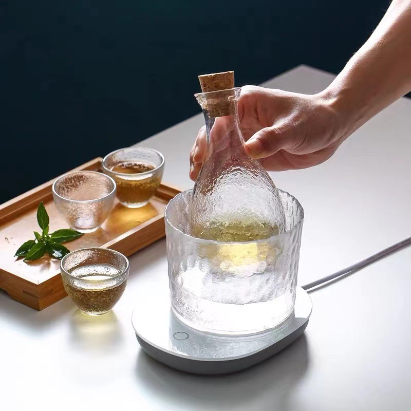 日式玻璃创意白酒酒具套装家用小号酒杯子分酒器酒壶清酒杯果酒梅