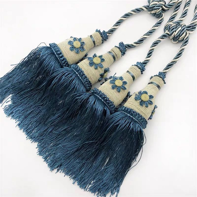 Flower Ball tennis curtain small tie ball tie rope tie buckle decorative color tassel curtain decorative tie ball hanging accessories