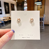 Advanced brand earrings, cute silver needle from pearl, 2023 collection, high-end, wholesale, silver 925 sample, European style