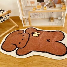 新款韩国卡通小熊治愈可爱动物地毯儿童房爬行隔凉垫卧室卡通地垫