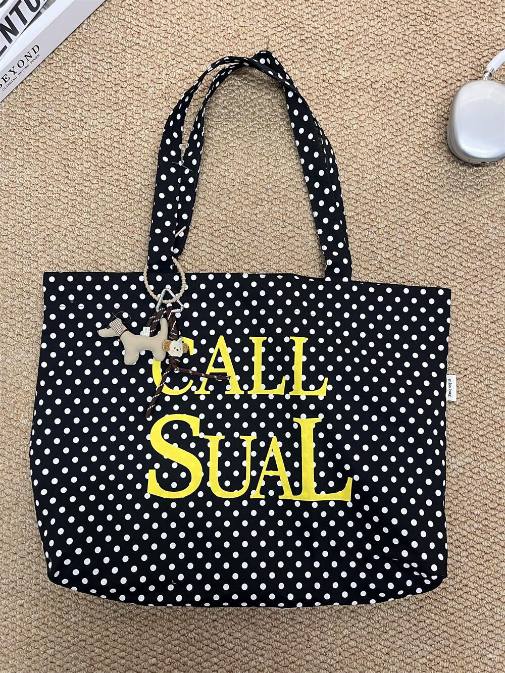 Korean Ins Style Minimalist Versatile Tote Bag For Women 2025 New Large Capacity Shoulder Bag Lazy Commuter Bag - Thumbnail 6