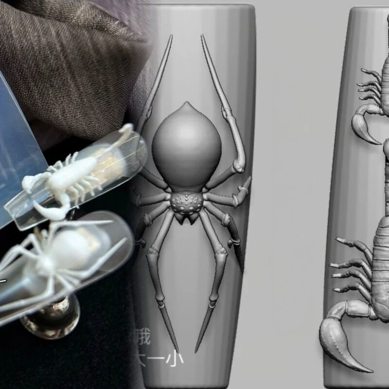 Niche Fine Three-Dimensional Spider and Scorpion Nail Art Mold Three-Dimensional Nail Art Mold