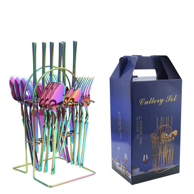 Trans-border Amazon Xiaoman cintura juego de vajilla de acero inoxidable hotel comida occidental cuchillo tenedor cuchara caja de regalo bistec cuchillo tenedor cuchara