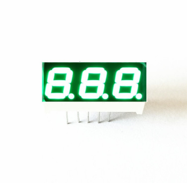 0.28英寸3位共阴 共阳翠绿光数码管 2381AGG/2381BGG