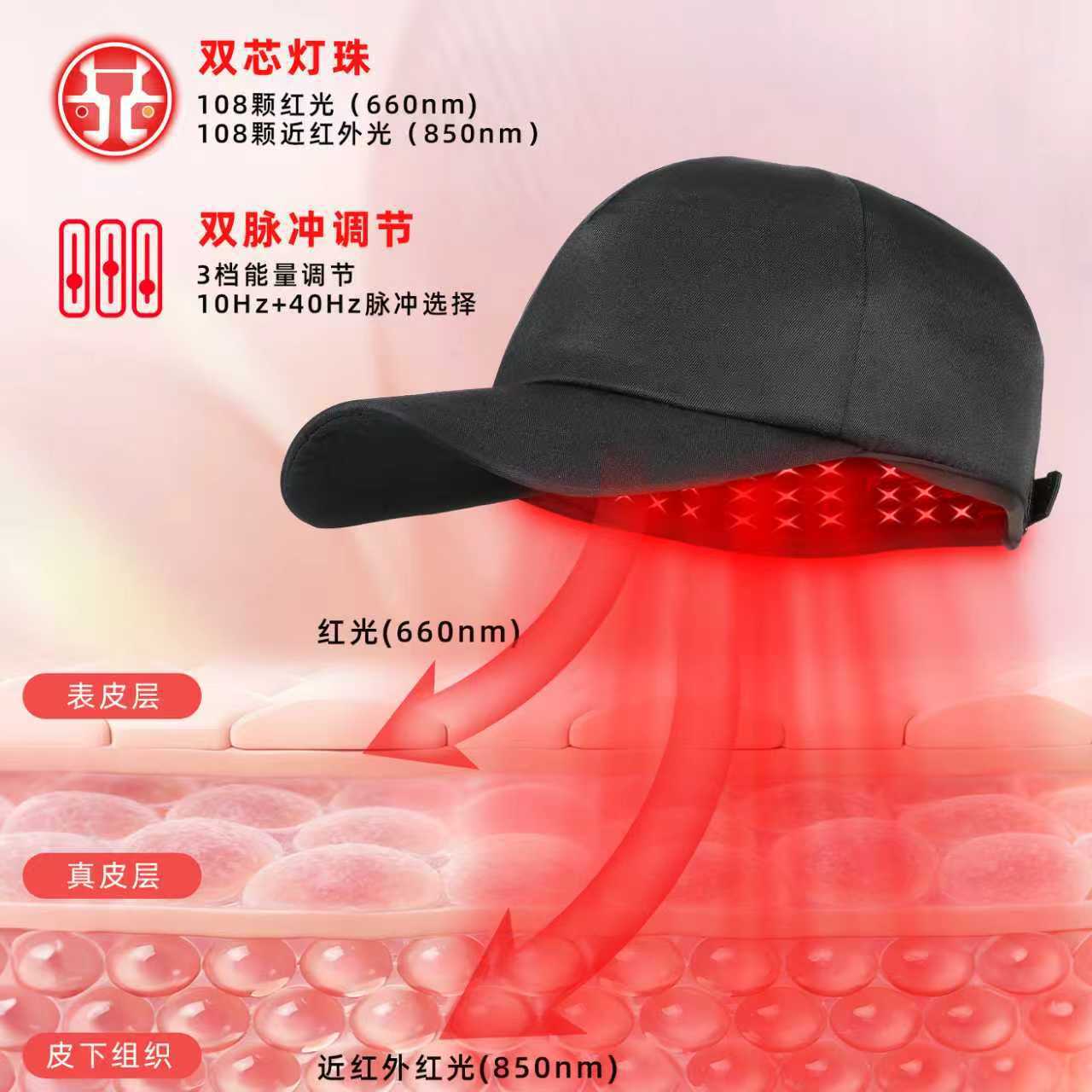 Espectrómetro de Luz Roja, Masaje Transfronterizo, Terapia de Luz Fotónica de Siete Colores, Máscara de Cuello LED, Máscara de Belleza para el Cuidado de la Piel