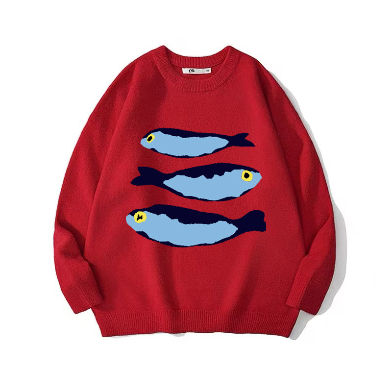 Vêtements pour hommes nouveau pull ample mode dopamine tricoté confortable chaud paresseux pull à manches longues haut_voghion.com