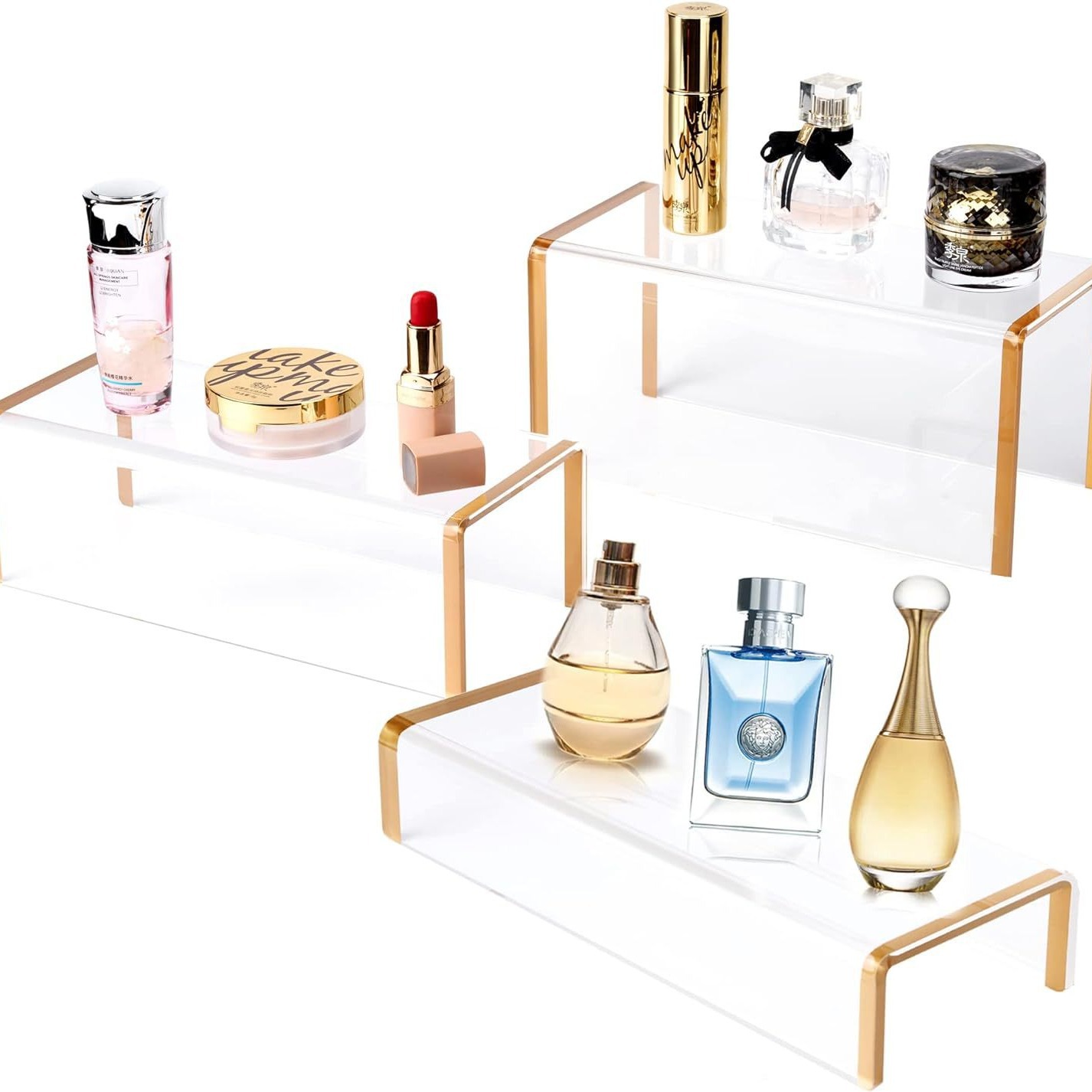 亚克力展示架U型手办陈列架有机玻璃透明鞋托商场货品分隔架鞋架