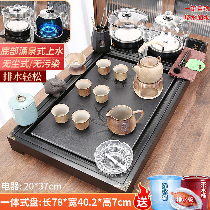 고대 도자기 걸이 냄비 + 명월 도자기 돌 (유리 바닥에 물이 채워짐) 신제품☆