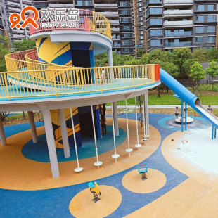 Outdoor Park Finished Product Combination Slide Customized Unpowered Amusement Equipment Cultural Tourism Project Family Kidsren's Playground