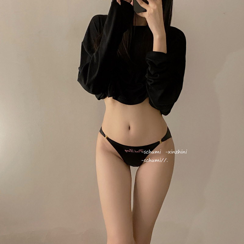 Clear Soft Light ~ girl Satin Ice silk underwear women's sexy low waist detachable ring buckle fashion women's briefs Clear Soft Light ~ girl Satin Ice silk underwear women's sexy low waist detachable ring buckle fashion women's briefs