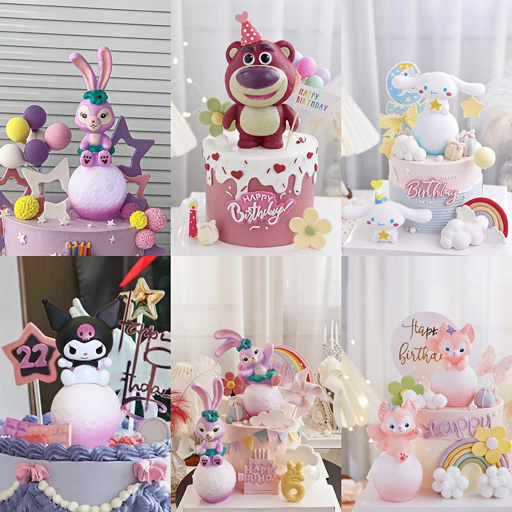 Sanrio doll night light, Cinnamoroll, Pochacco, Kuromi, birthday cake decoration, Instagram gift, ambient light